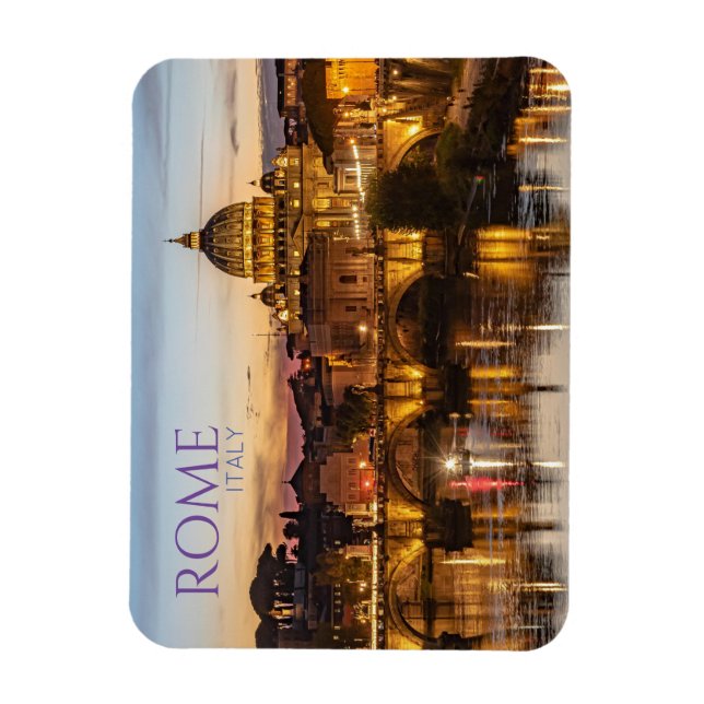 Imán de recuerdo de Roma Italia (Vertical)
