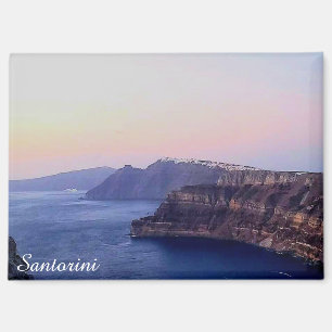 Imán de recuerdo de Santorini Grecia