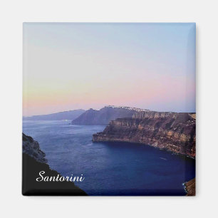 Imán de recuerdo de Santorini Grecia