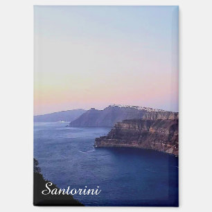 Imán de recuerdo de Santorini Grecia