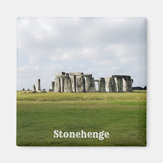 Imán de recuerdo de Stonehenge Inglaterra (Frente)
