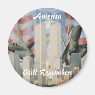 Imán de recuerdo de torres gemelas 9/11
