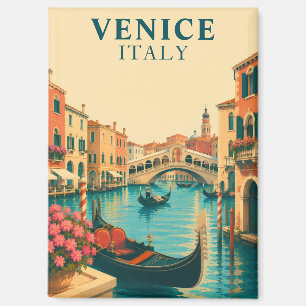 Imán de recuerdo de Venecia Italia Puente Rialto V