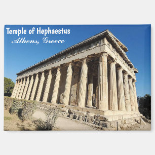 Imán de recuerdo del Templo de Hefesto Atenas Grec