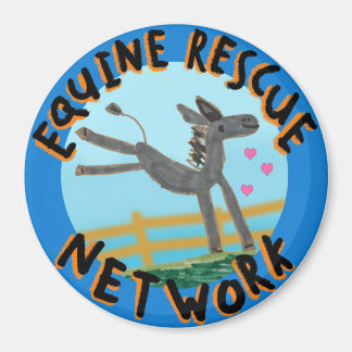 Imán de red de rescate de equinos