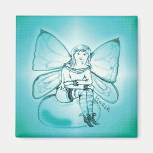 imán de refrigerador Aquamarine