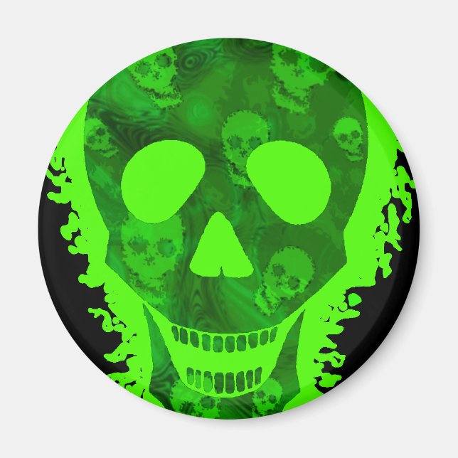 imán de refrigerador Big Skull (cierre) (Frente)