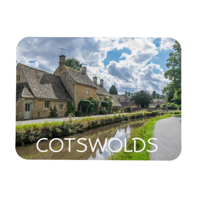 imán de refrigerador de Cotswolds Lower Slaughter (Horizontal)