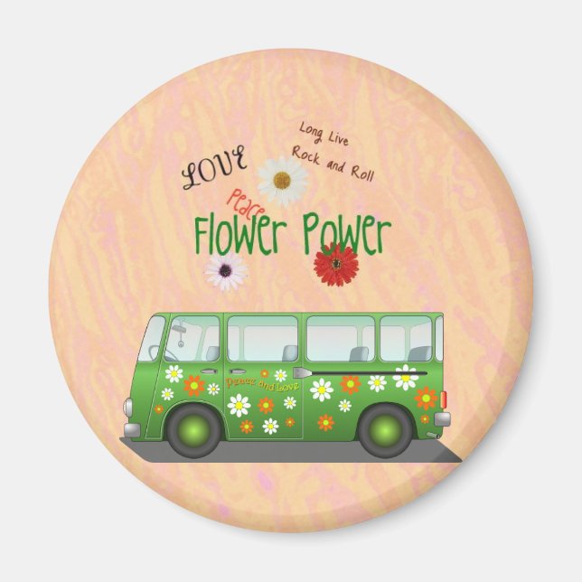 Imán de refrigerador de energía de flor (Frente)