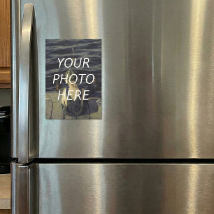 Imán de refrigerador de foto personalizada 5x7