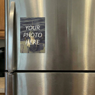 Imán de refrigerador de foto personalizada 5x7