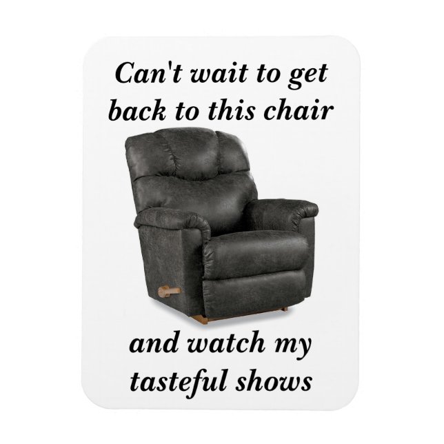 Imán de refrigerador de papá de su silla favorita (Vertical)