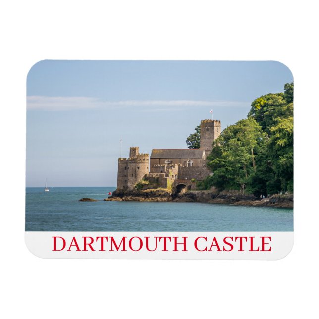 imán de refrigerador del castillo de Dartmouth (Horizontal)