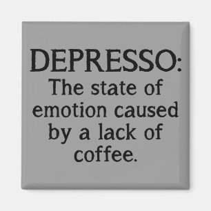 Imán de Refrigerador Divertido Depresso