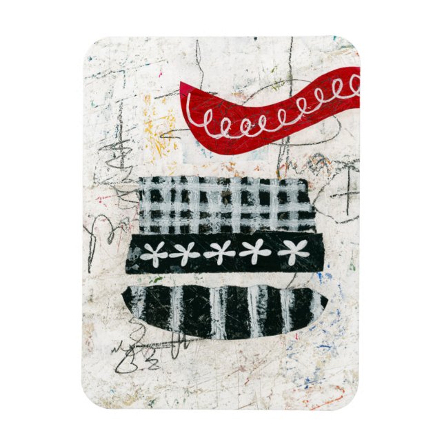 Imán de refrigerador dominical desordenado (Vertical)