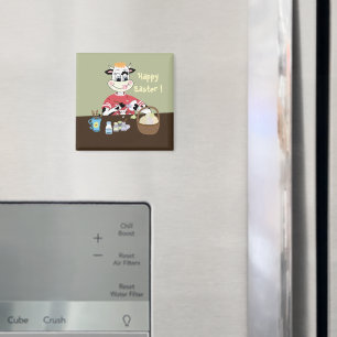 Imán de refrigerador Happy Easter