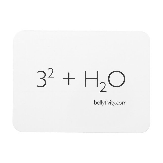 Imán de refrigerador iluminador de Bellytividad (Horizontal)