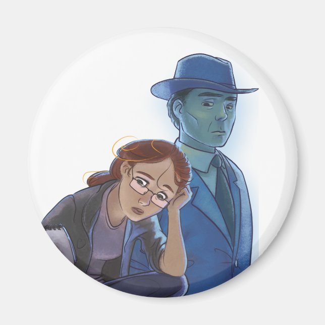 imán de refrigerador Joey y Rosa (Frente)