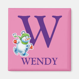 imán de refrigerador para Navidades de nieve inici