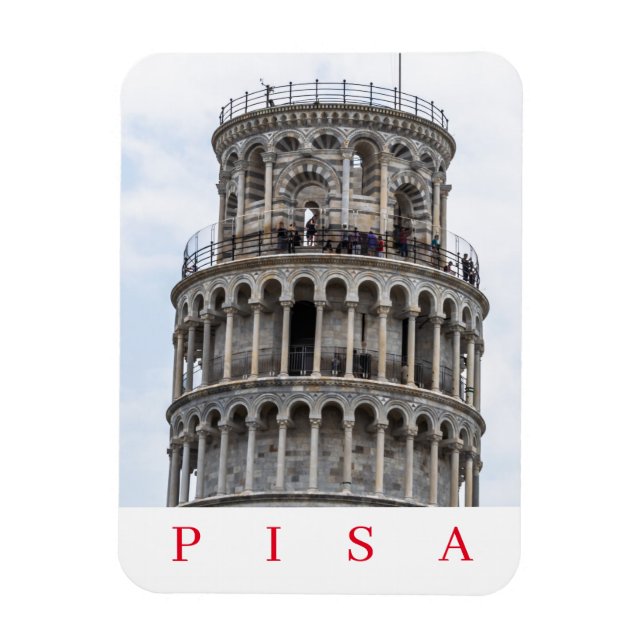 imán de refrigerador Pisa Leaning Tower (Vertical)