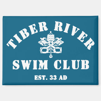 imán de refrigerador Tiber River Swim Club