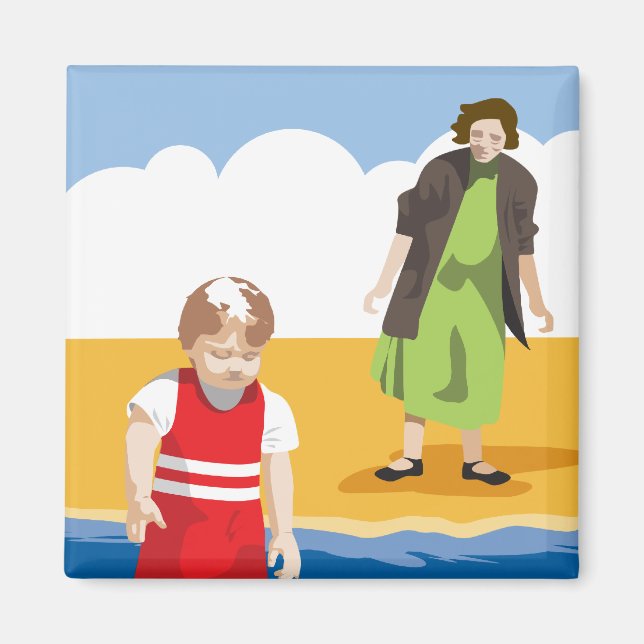 imán de refrigerador "Waterbaby" (Frente)