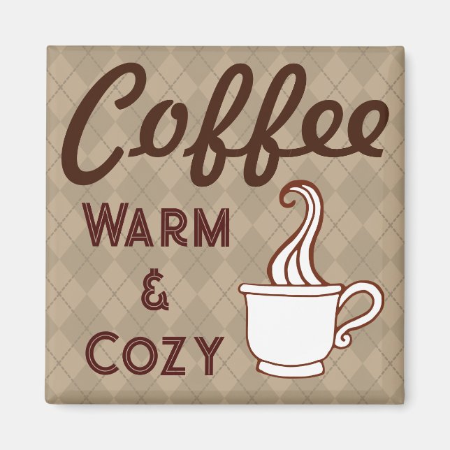 Imán de regalo de café retro (Frente)