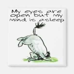 Imán de regalo de cita divertida de Eeyore