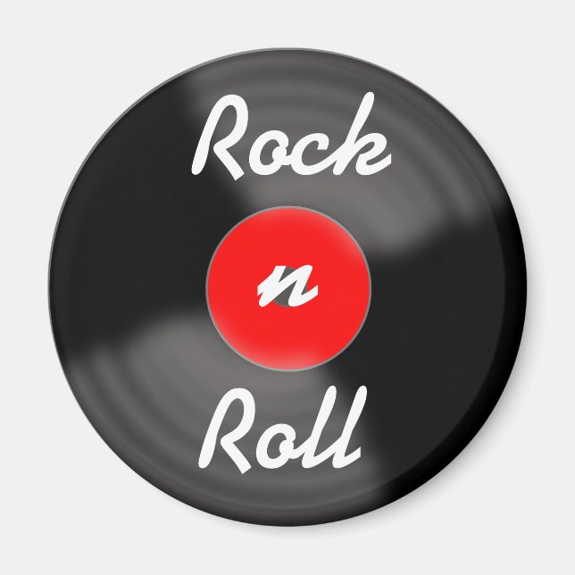 Imán de regalo de disco de vinilo retro (Frente)