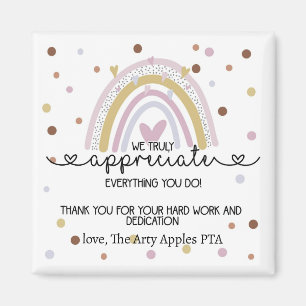 imán de regalo de equipo de agradecimiento