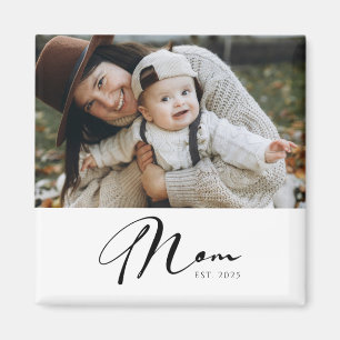 Imán de regalo de foto establecida para mamá