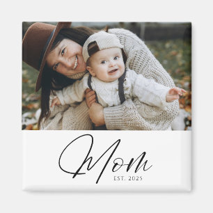 Imán de regalo de foto establecida para mamá