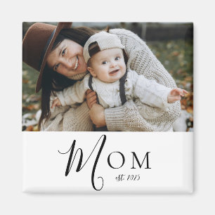 Imán de regalo de foto establecida para mamá