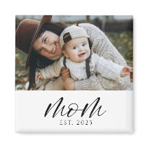 Imán de regalo de foto establecida para mamá