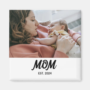 Imán de regalo de foto establecido por mamá