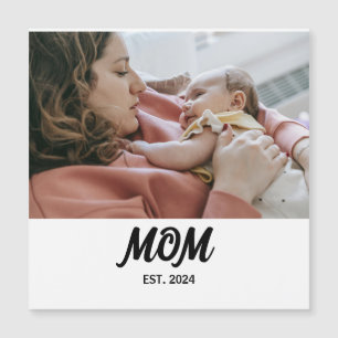 Imán de regalo de foto establecido por mamá