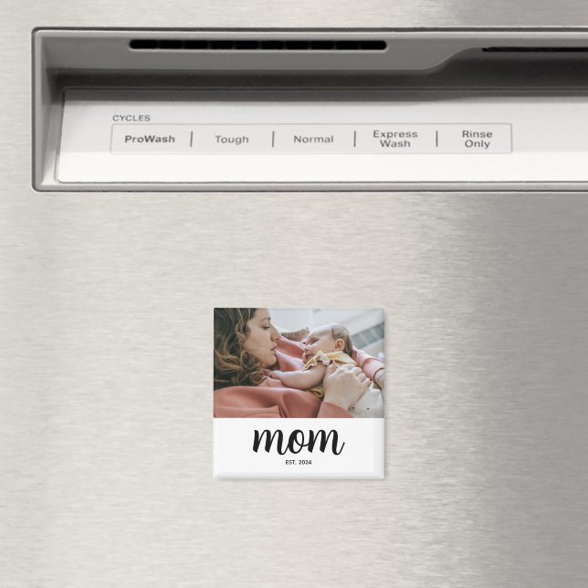 Imán de regalo de foto establecido por mamá (In situ (lavavajillas))