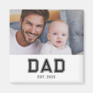 Imán de regalo de foto establecido por papá
