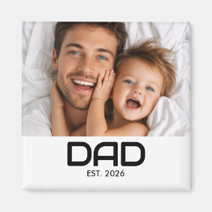 Imán de regalo de foto establecido por papá