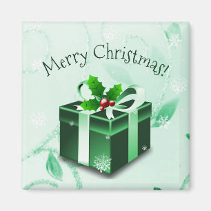 Imán de regalo de Navidades verdes