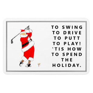 Imán de regalo de vacaciones de golf