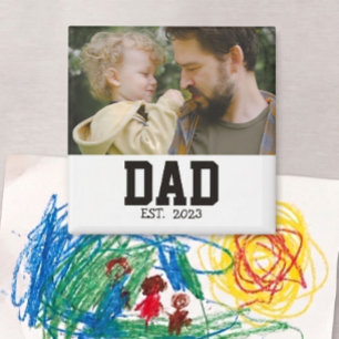 Imán de regalo del Día del Padre establecido para