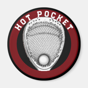 Imán de regalo novedoso de portero de lacrosse