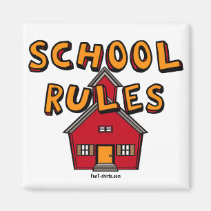 Imán de reglas escolares