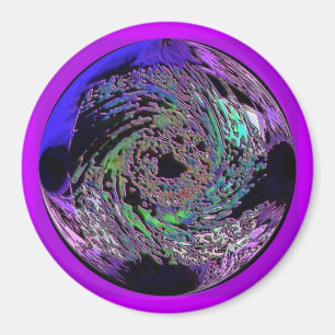 Imán de Relieve metalizado abstracto