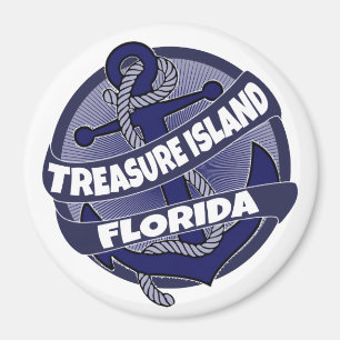 imán de remolino ancla de Treasure Island Florida