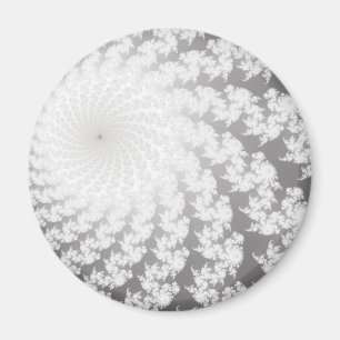 Imán de remolino plateado