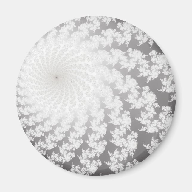 Imán de remolino plateado (Frente)