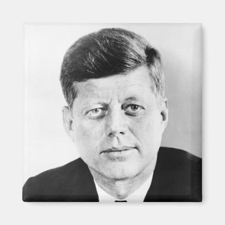 Imán de retrato del presidente John F Kennedy