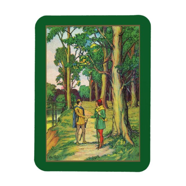 Imán de Robin Hood y Little John (Vertical)